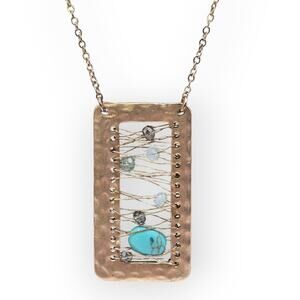 Jonette Jewelry Wire Wrapped Stone Pendant Necklace – Vintage Boho Artisan